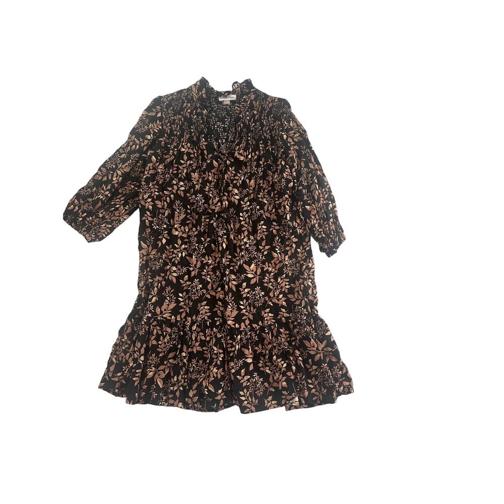 Calvin Klein Floral Smocked Midi Dress – Size 10P